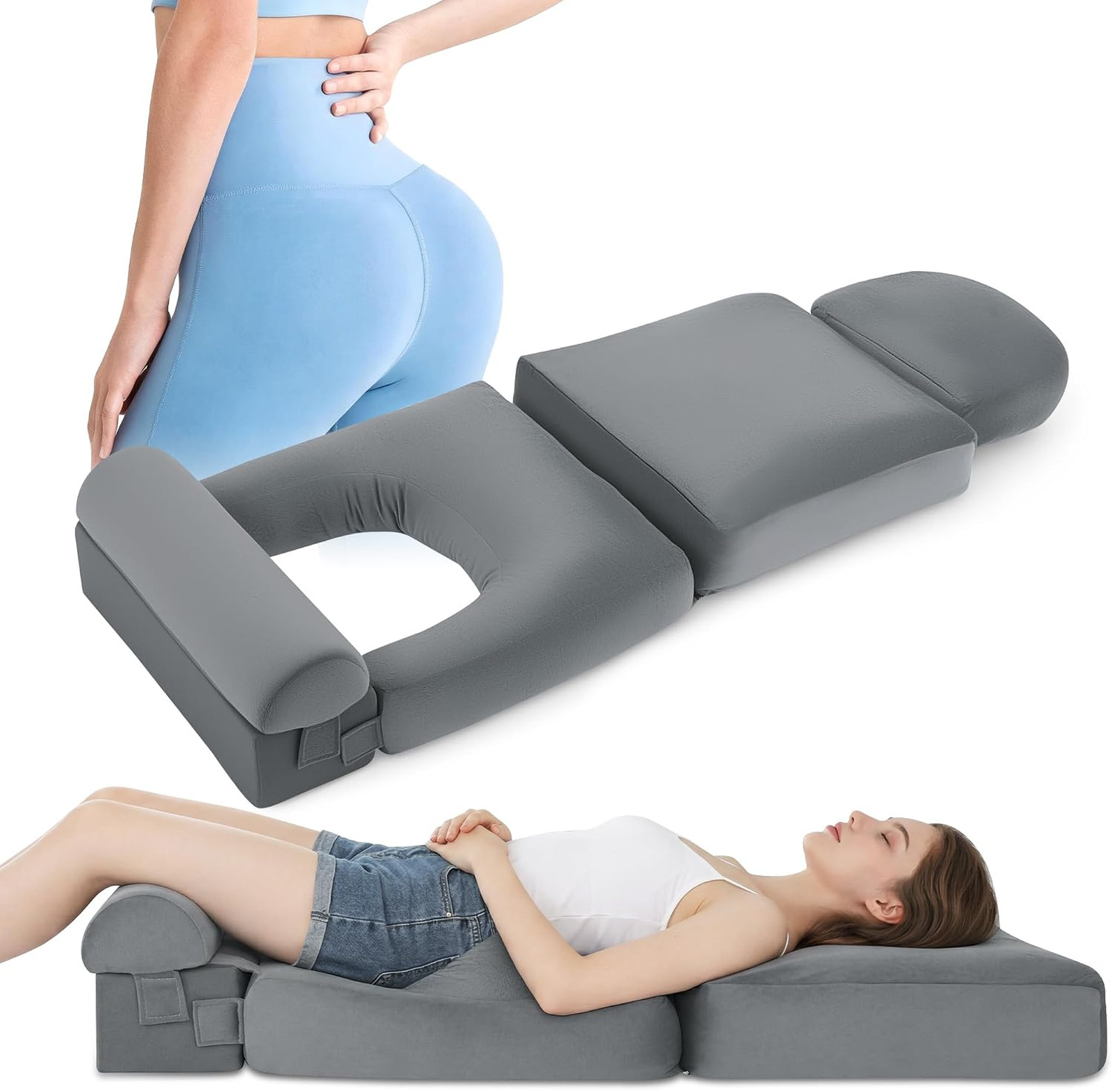 BBL Pillow After Surgery, Adjustable BBL Recovery Seat Cushion | Adjustable