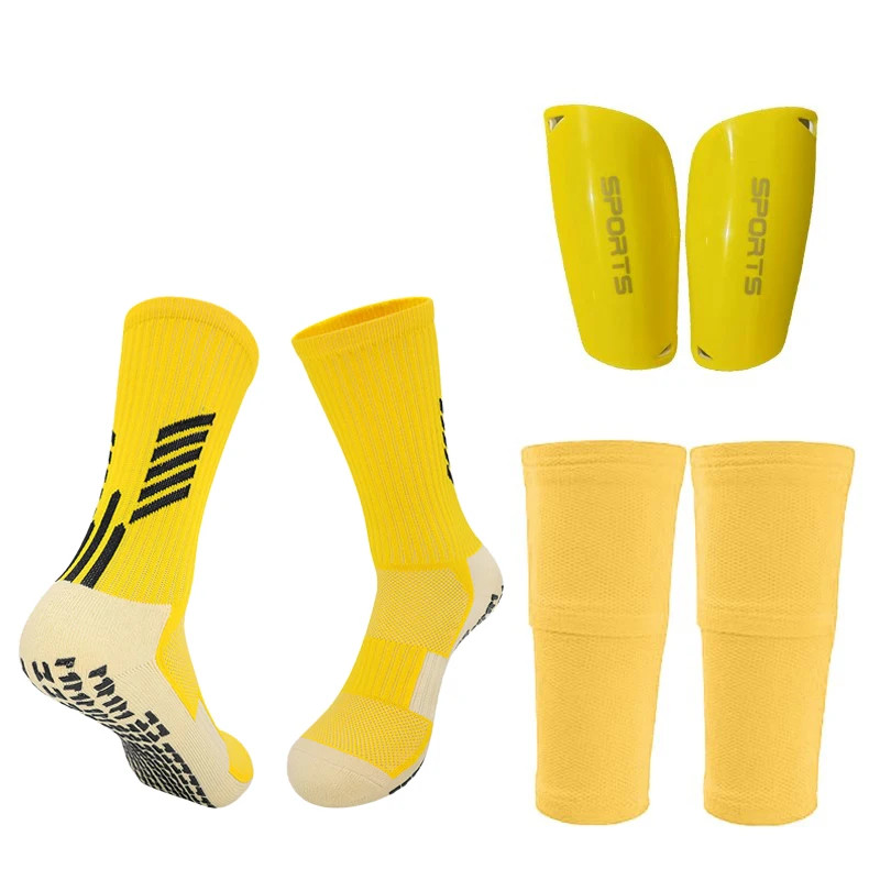 Football Equipment Adults Youths Kids Size Soccer Cover Calf Sleeve With Pocket