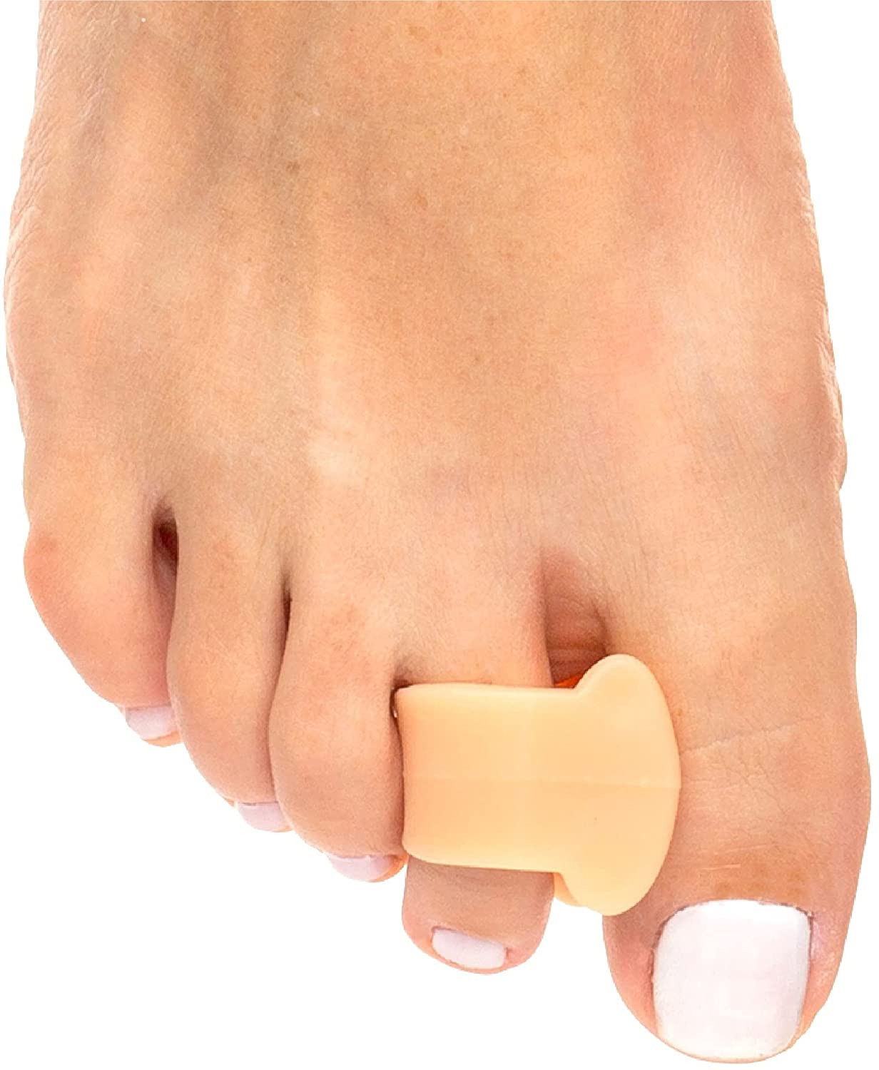 Gel Toe Separators for Overlapping Toes Bunions Big Toe Alignment Spacer 4 Pack
