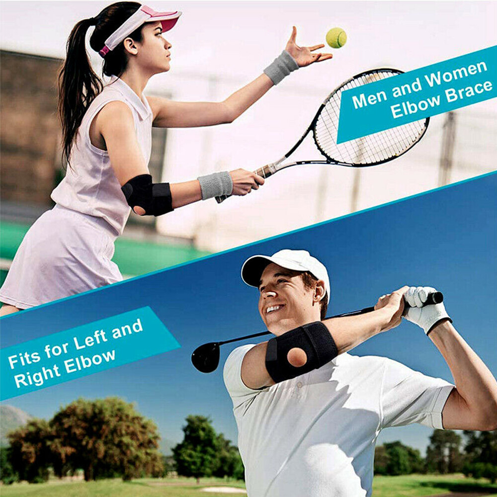 Women Men Sports Elbow Brace Support Arthritis Tendonitis Arm Joint Pain Straps