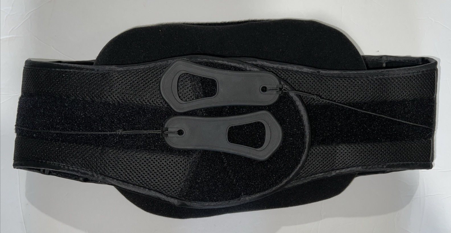 Universal Size Back Brace With Front Panel Black – Adjustable Size Sm Med Large