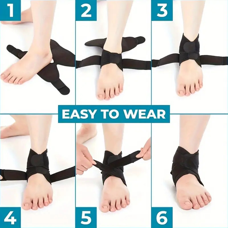 1/2PCS Sports Ankle Support Compression Bandage, Adult Foot Wrist Fixation Strap