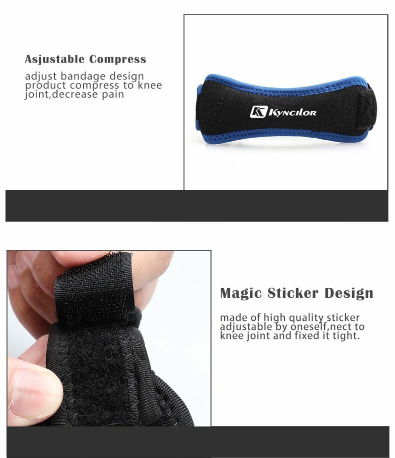 Knee Support Patella Tendon Brace Strap Stabilizer Relieve Sports Pain Jumpers