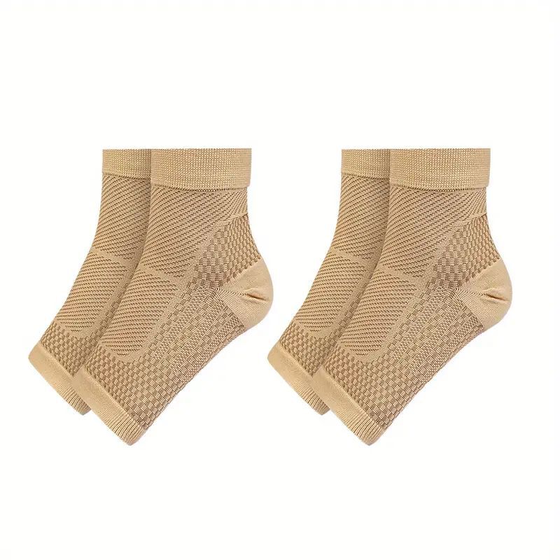 2Pair 20-30mmHg Ankle Brace Compression Sleeve Support Socks Foot Fasciitis Pain