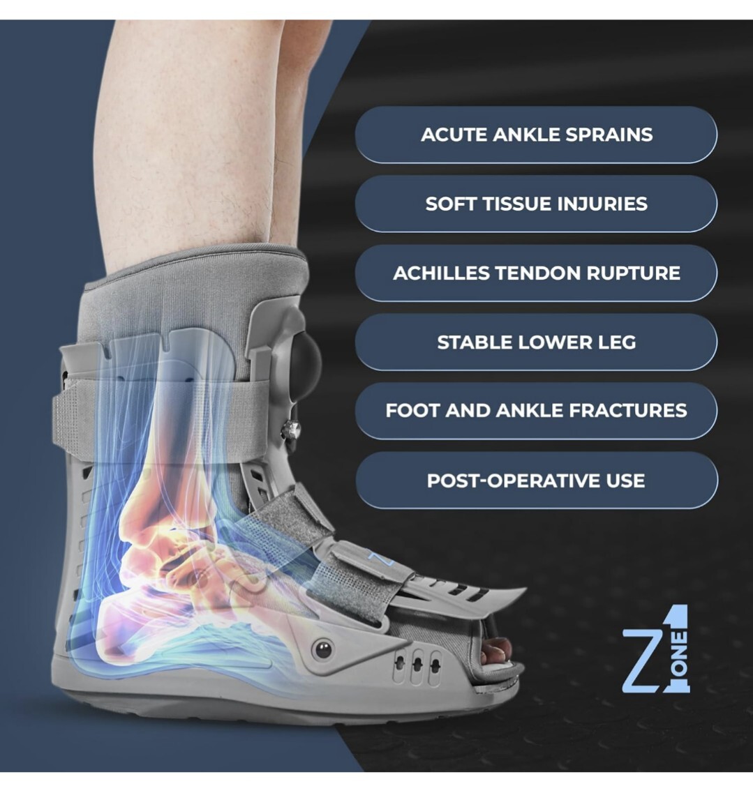 Z1 Short Air Walker Ankle Fracture Boot LARGE