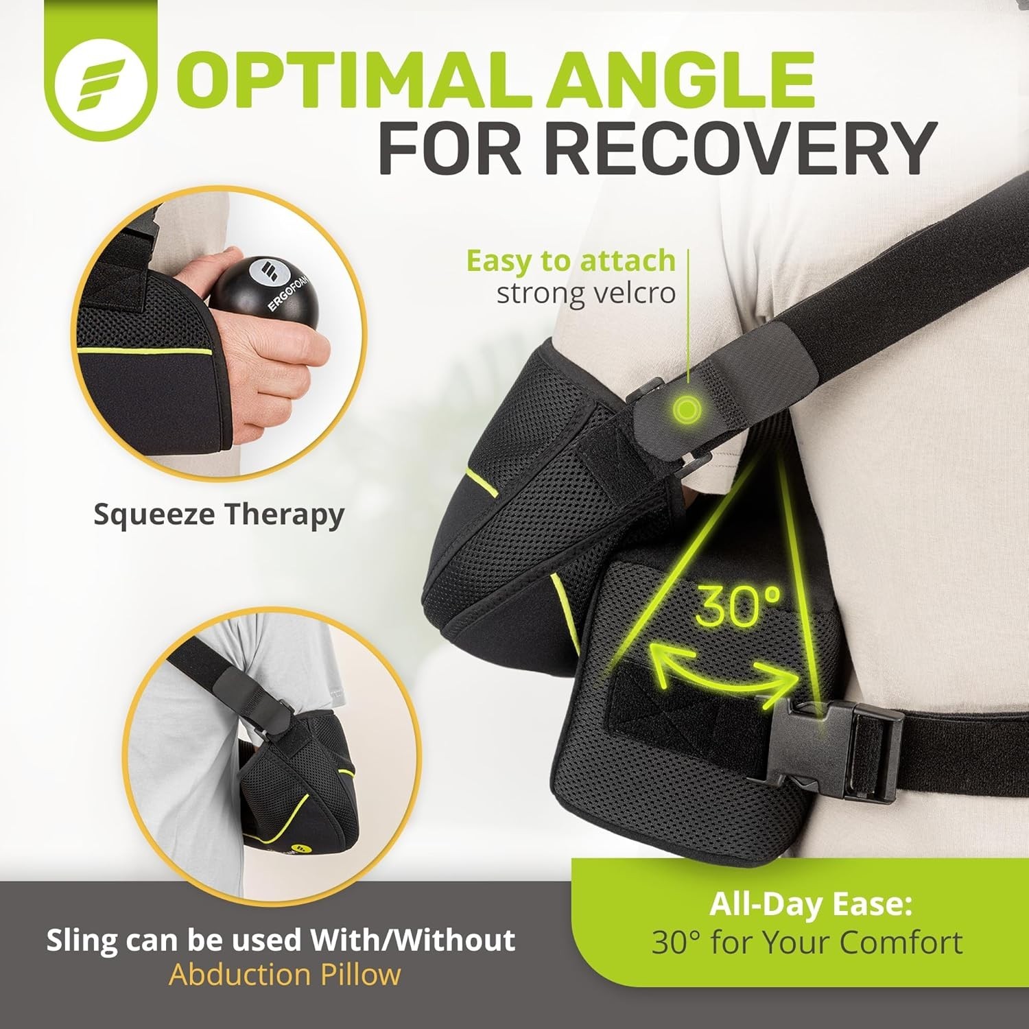 Shoulder Sling with Abduction Pillow – Abduction Sling Designed for Athletes…