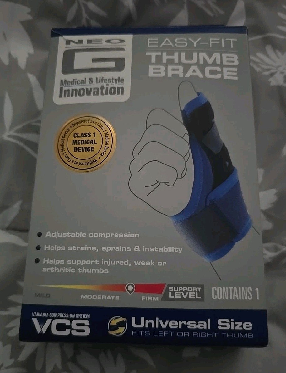 Neo-G Easy-Fit Thumb Brace – Thumb Splint for Trigger Thumb, Free Shipping
