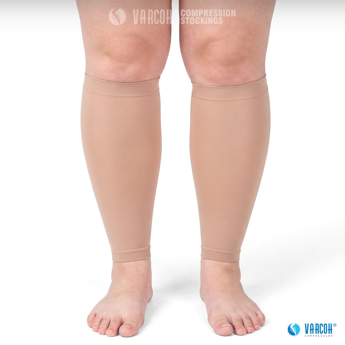 30-40 mmHg Compression Socks Footless Calf Sleeves Sport Recovery Varicose Veins