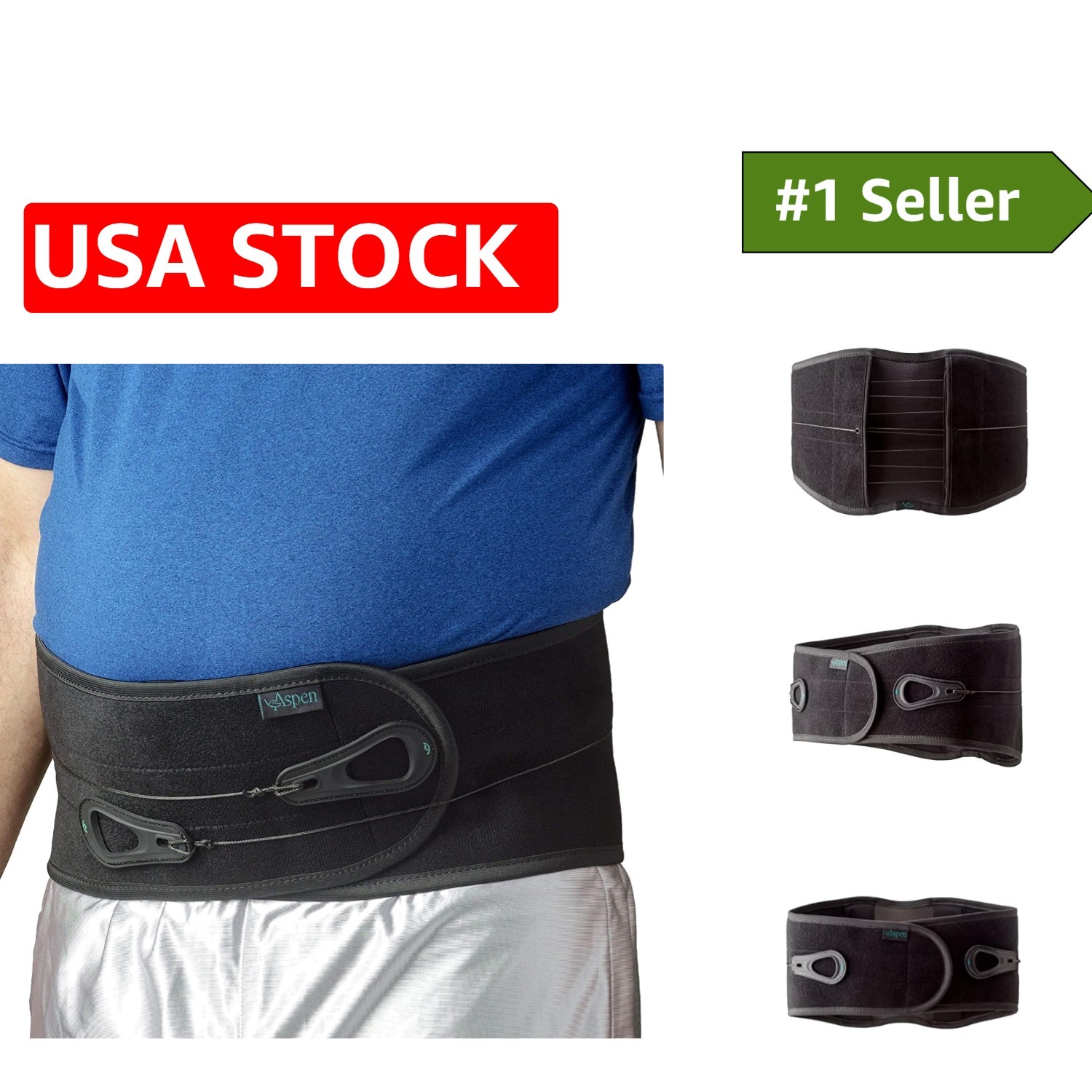 Medical-Grade Lumbar Support Brace for Herniated Disc and Sciatica, XX-Large