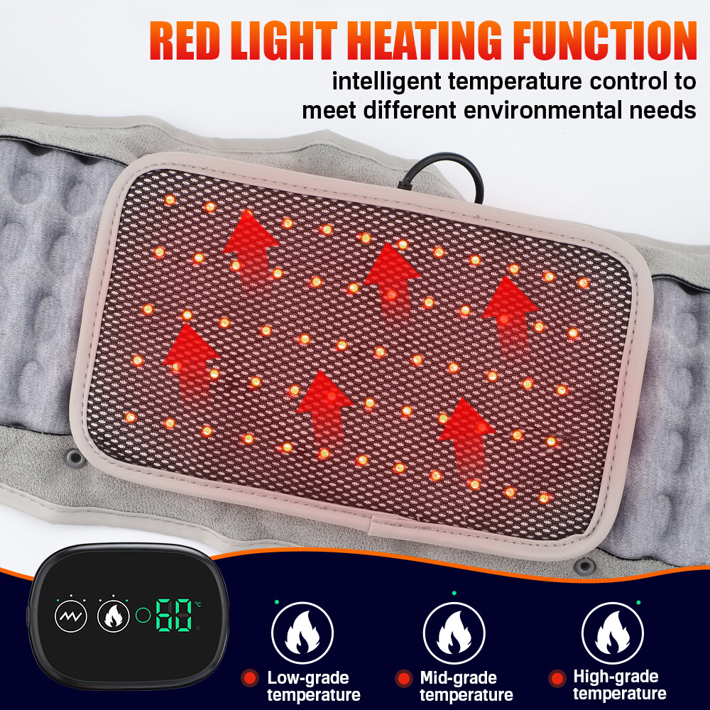 Update Heating Massage Decompression Belt Lumbar Support for Back Pain Relief