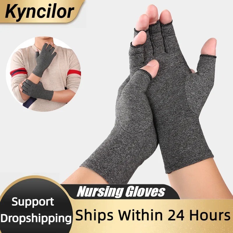 Share Arthritis Gloves Compression Copper Pain Relief Hand Wrist Support Brace