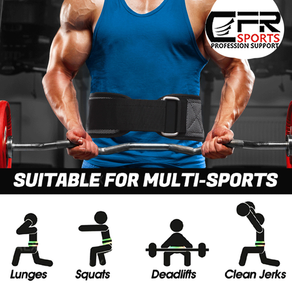 Lower Back Support Belt Exercise Lumbar Waist Brace Pain Relief Weight Lifting @