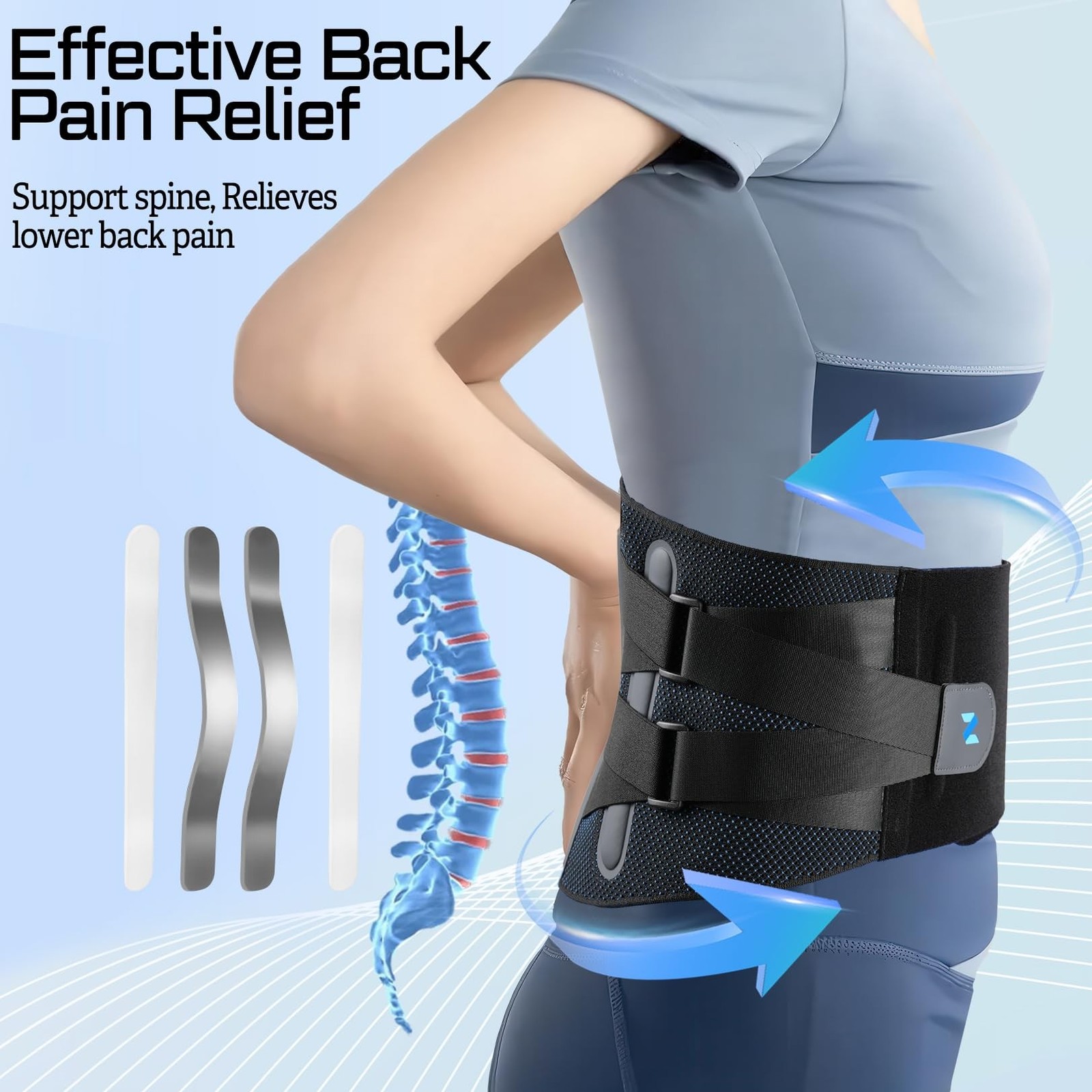 NEENCA Lower Back Brace Lower Back Pain Relief, Medical Grade Lumbar Support