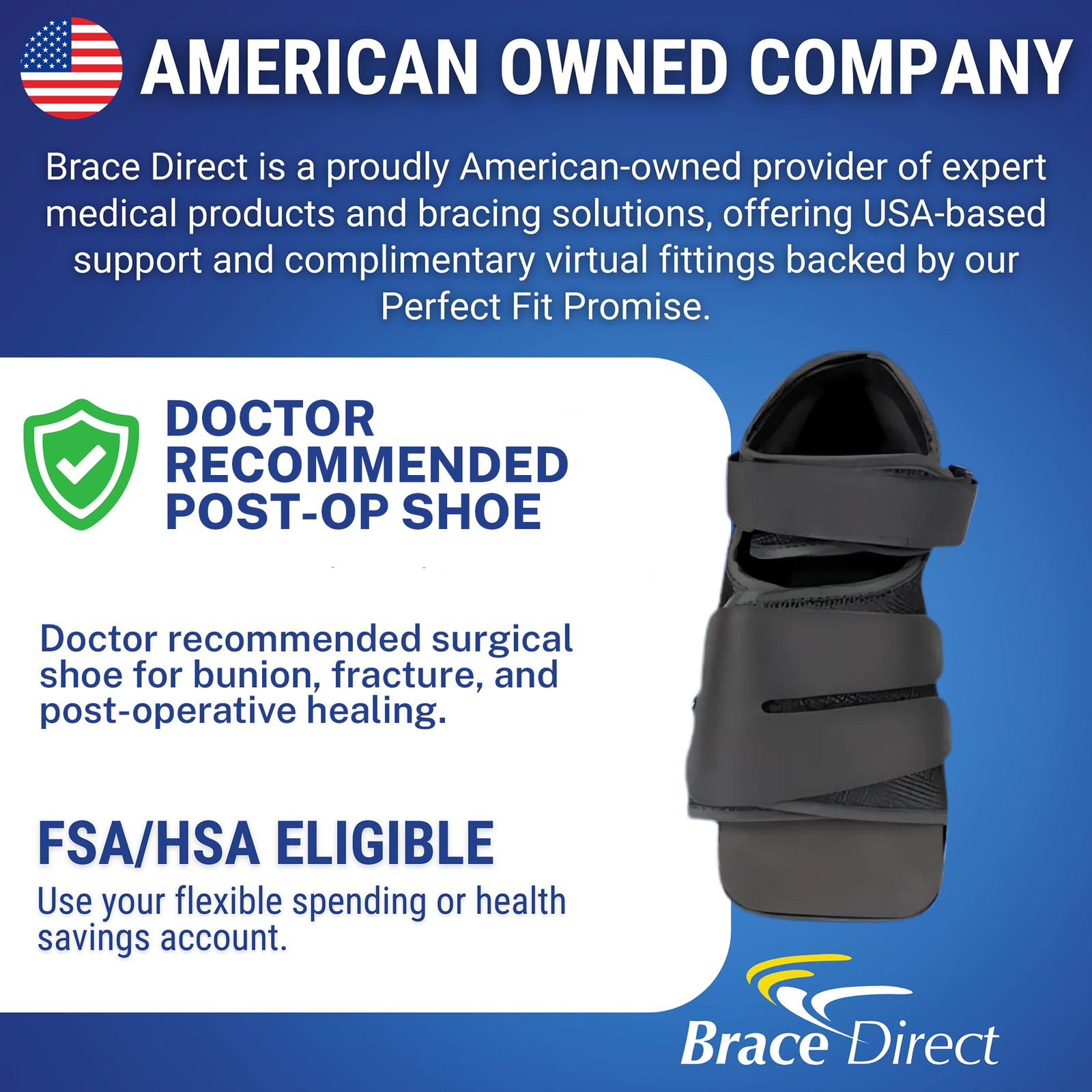 Deluxe Post Op Recovery Shoe- Adjustable Medical Walking Shoe Post Surgery
