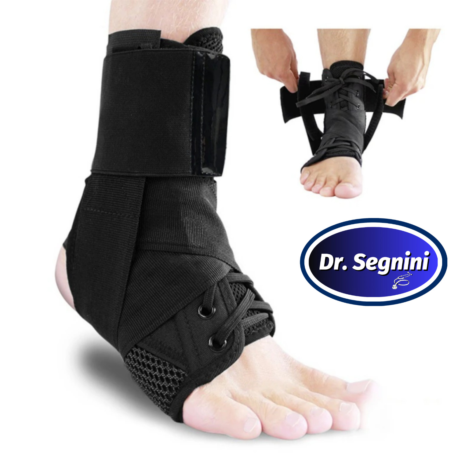 Ankle Brace Bandage Straps Sports Safety Adjustable Protectors Supports