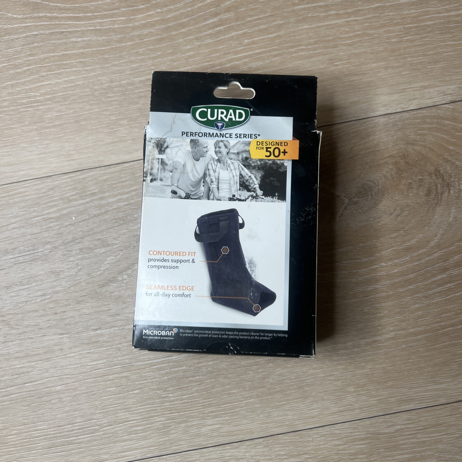 CURAD Microban Ankle Support L Large / XL Extra Large Black Performance Series