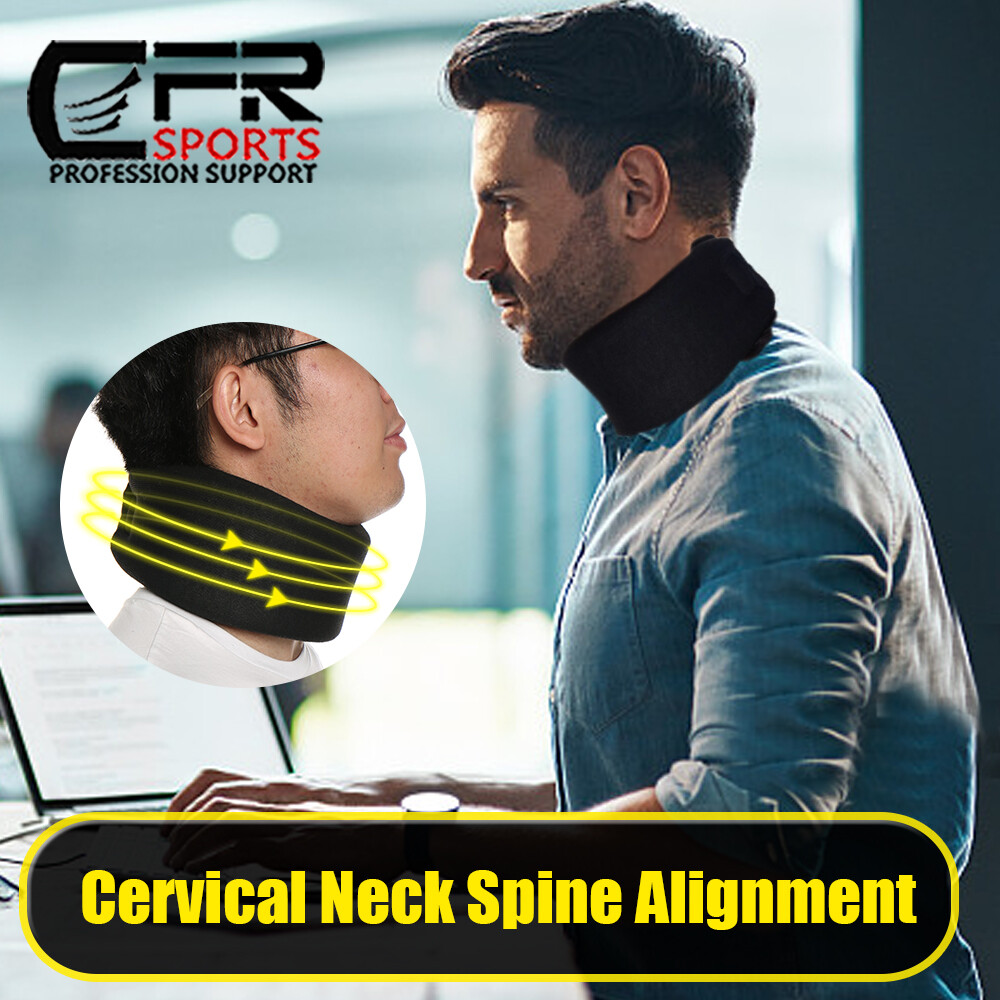 Adjustable Cervical Collar Neck Traction Firm Foam Brace Support Pain Relief @