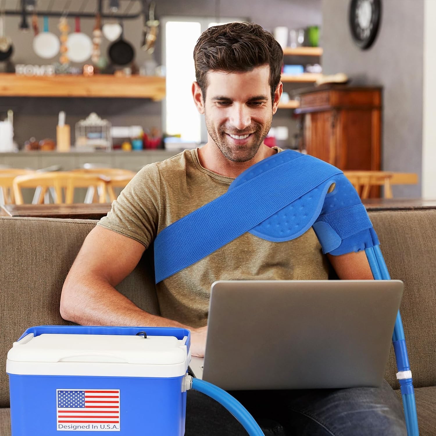 Cold Therapy Machine For Shoulder 7 Quart Programmable Timer 4 Flow Levels