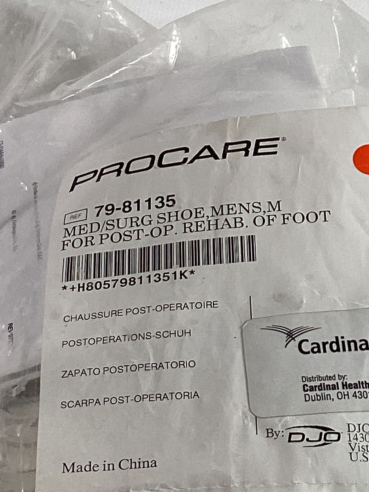 Mens ProCare Medical Surgical Shoe Medium