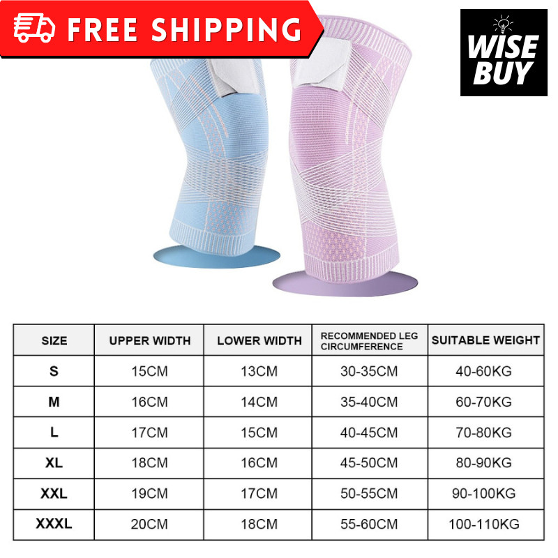 1pc Sports Knee Pad Men Women Pressurized Elastic Knee Pads Support Pad
