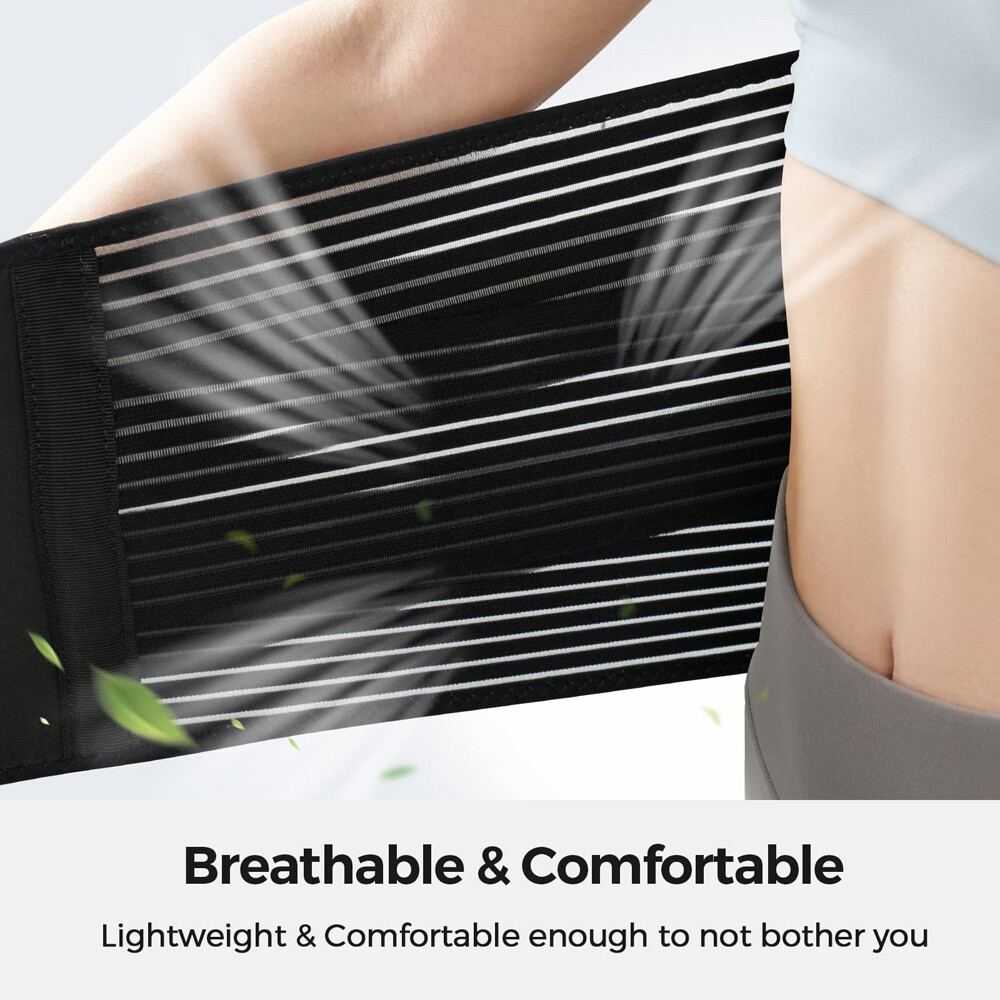 Adjustable Lower Back Brace Lumbar Support Waist Belt for Sciatica Pain Relief
