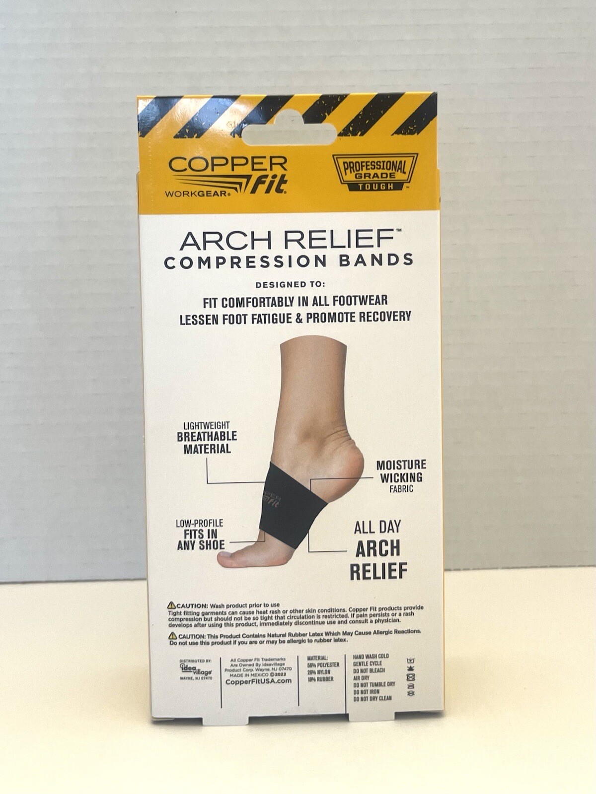 Copper Fit Arch Relief Compression Bands, Professional Grade Plantar Fascitis