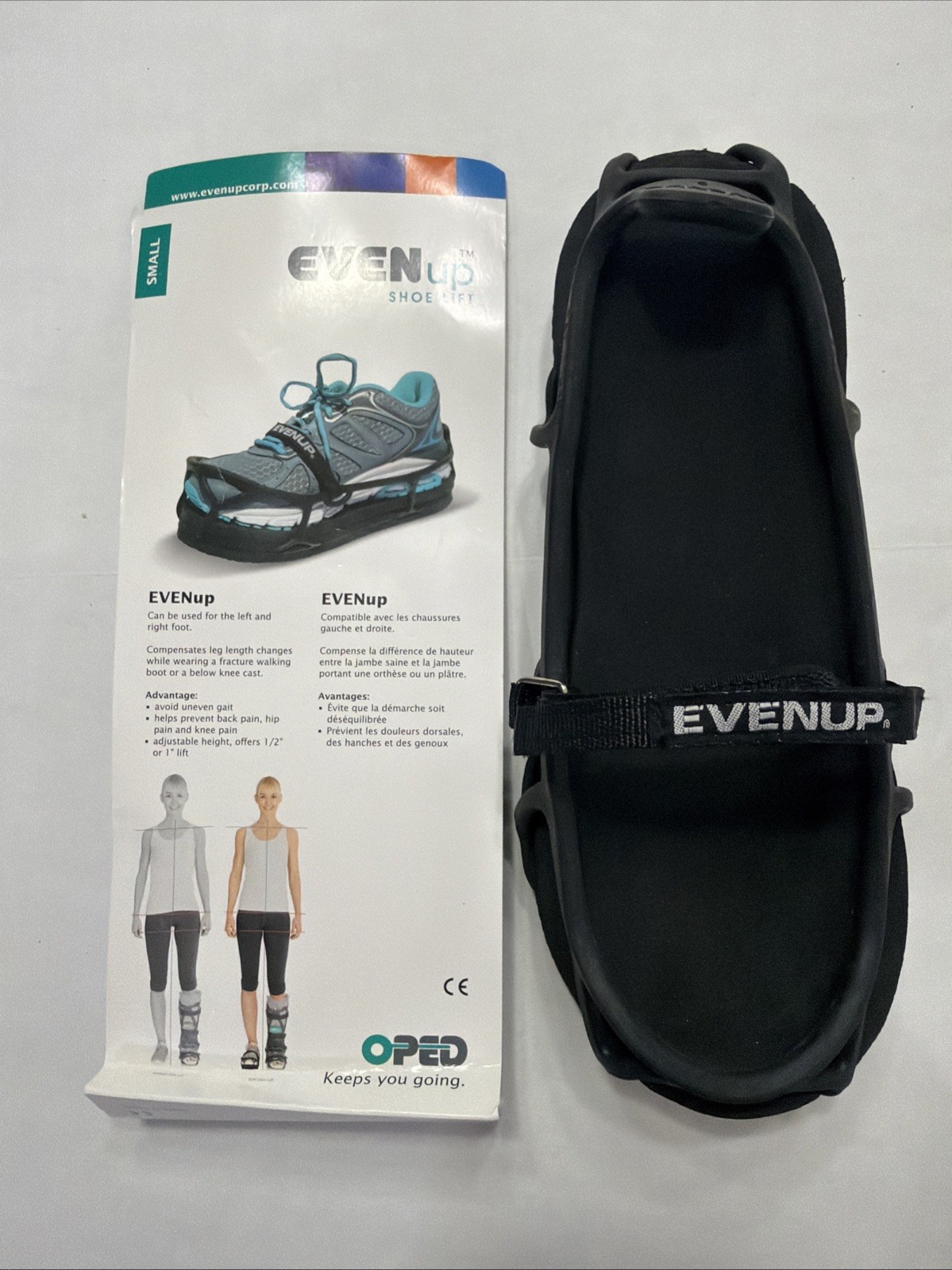 EVENUP PROCARE Small Medical Shoe/Boot Lift. Balancer & Leveler Walking Pad NEW