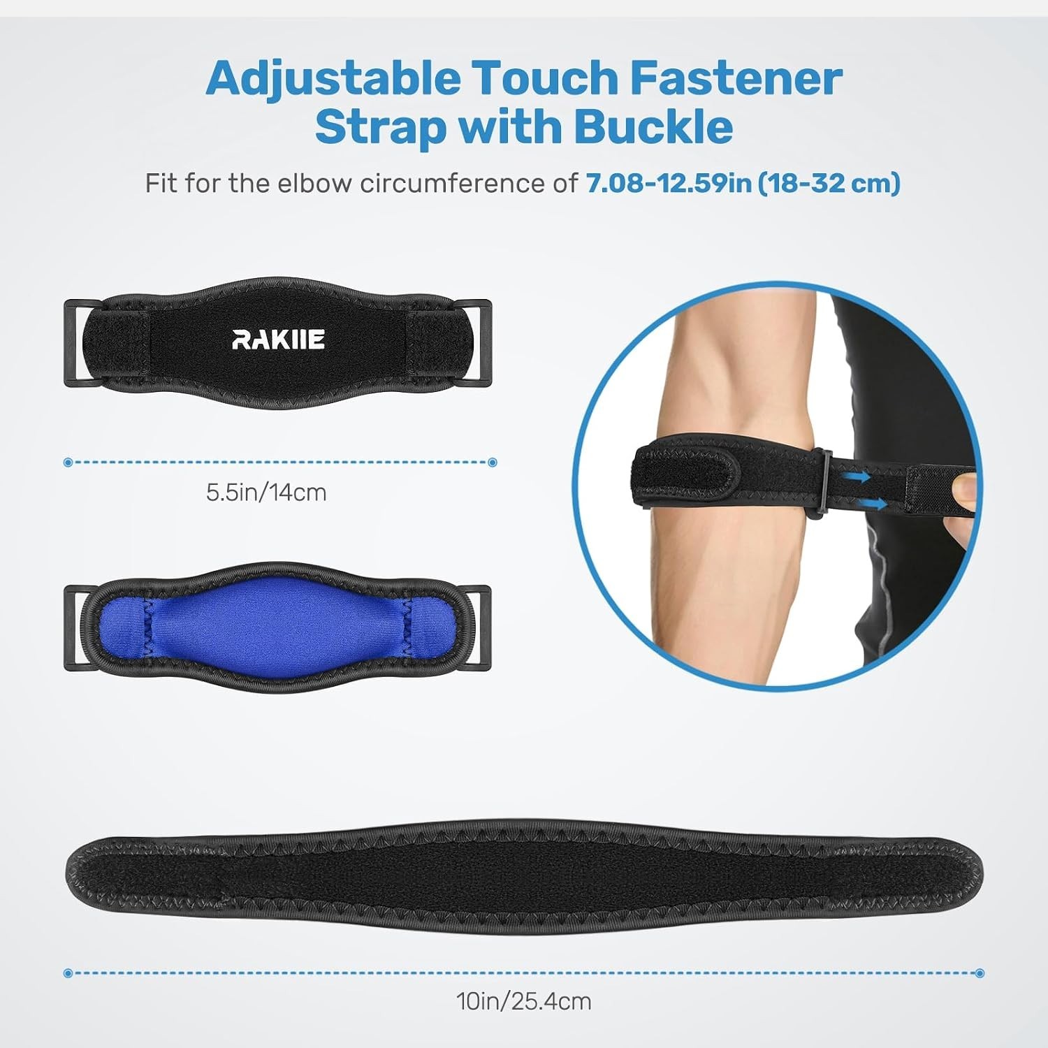 Three-Dimensional Compression Elbow Brace – Adjustable, Lightweight & Supportive