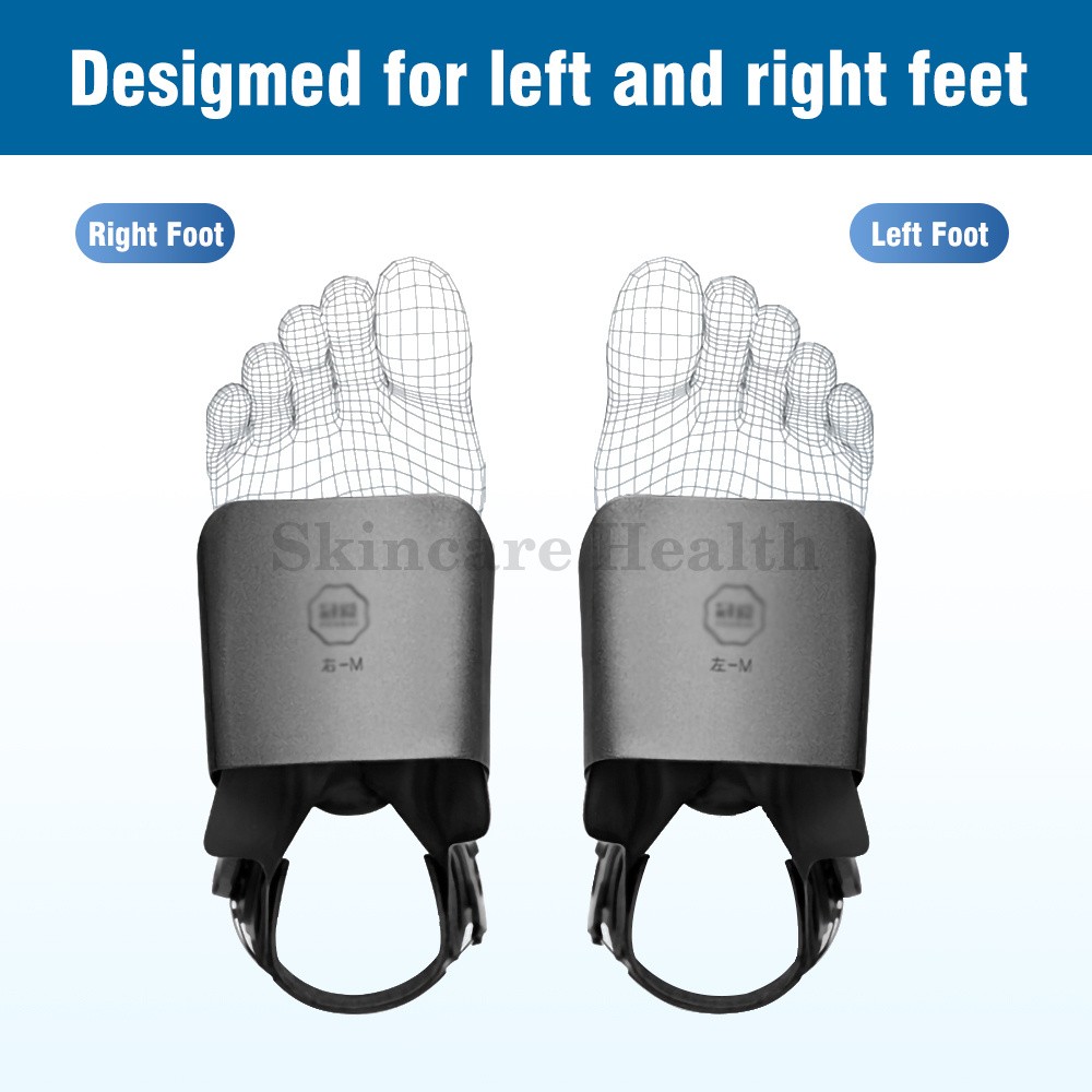 Adjustable AFO Foot Drop Brace with Dial Knob & Air Cushion Ankle Support