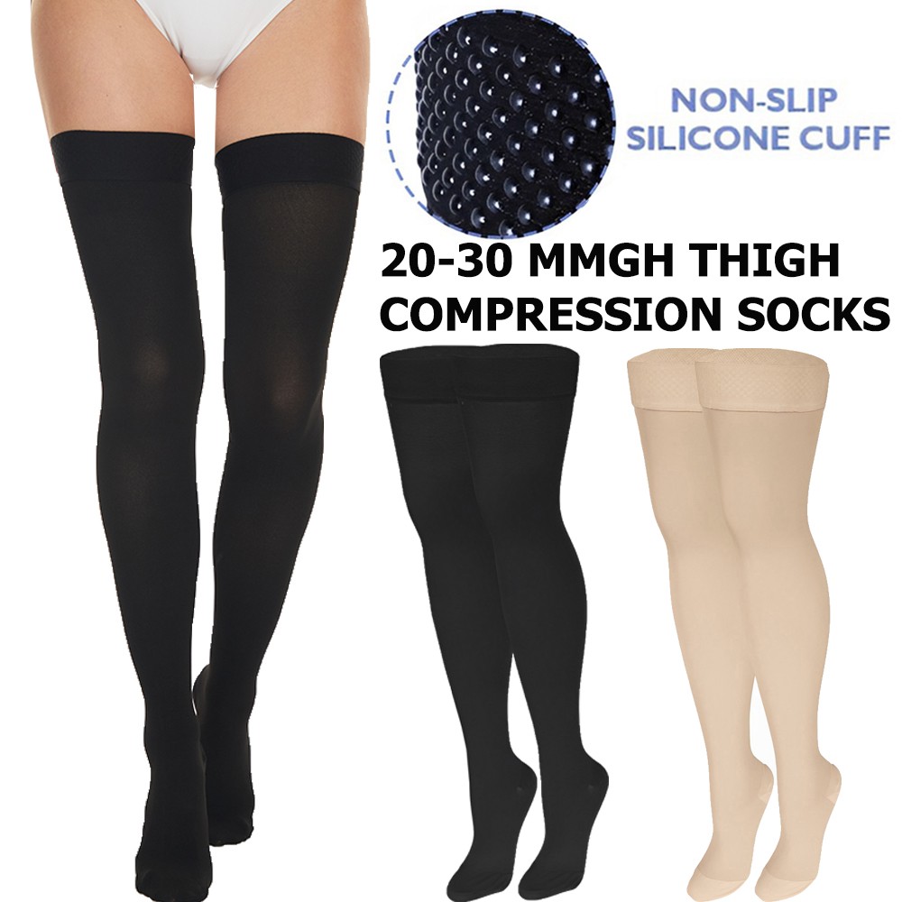 Compression Thigh Sleeve Leg Pain Relief Socks Knee Brace High Support Women Men