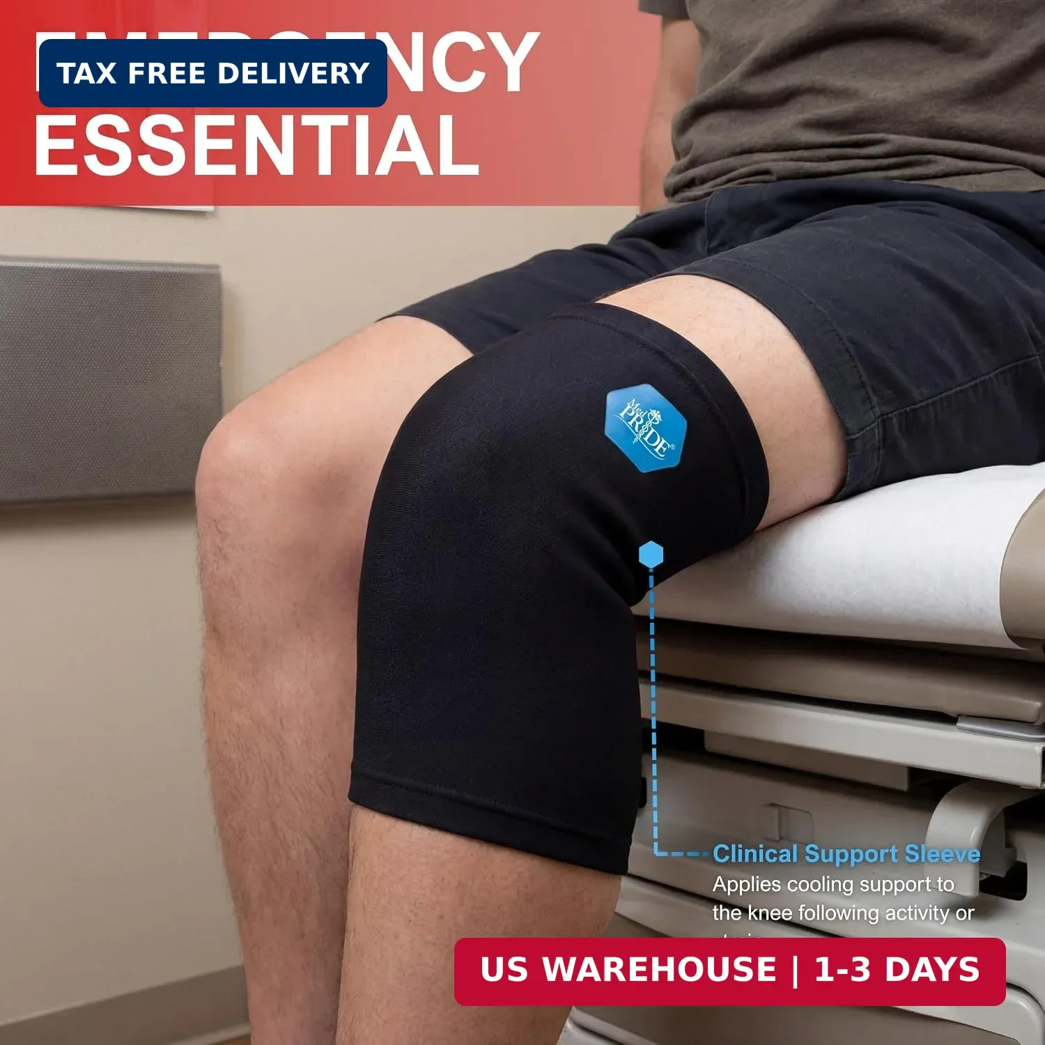 MED PRIDE Gel Compression Sleeve for Elbow and Knee, Hot & Cold Therapy