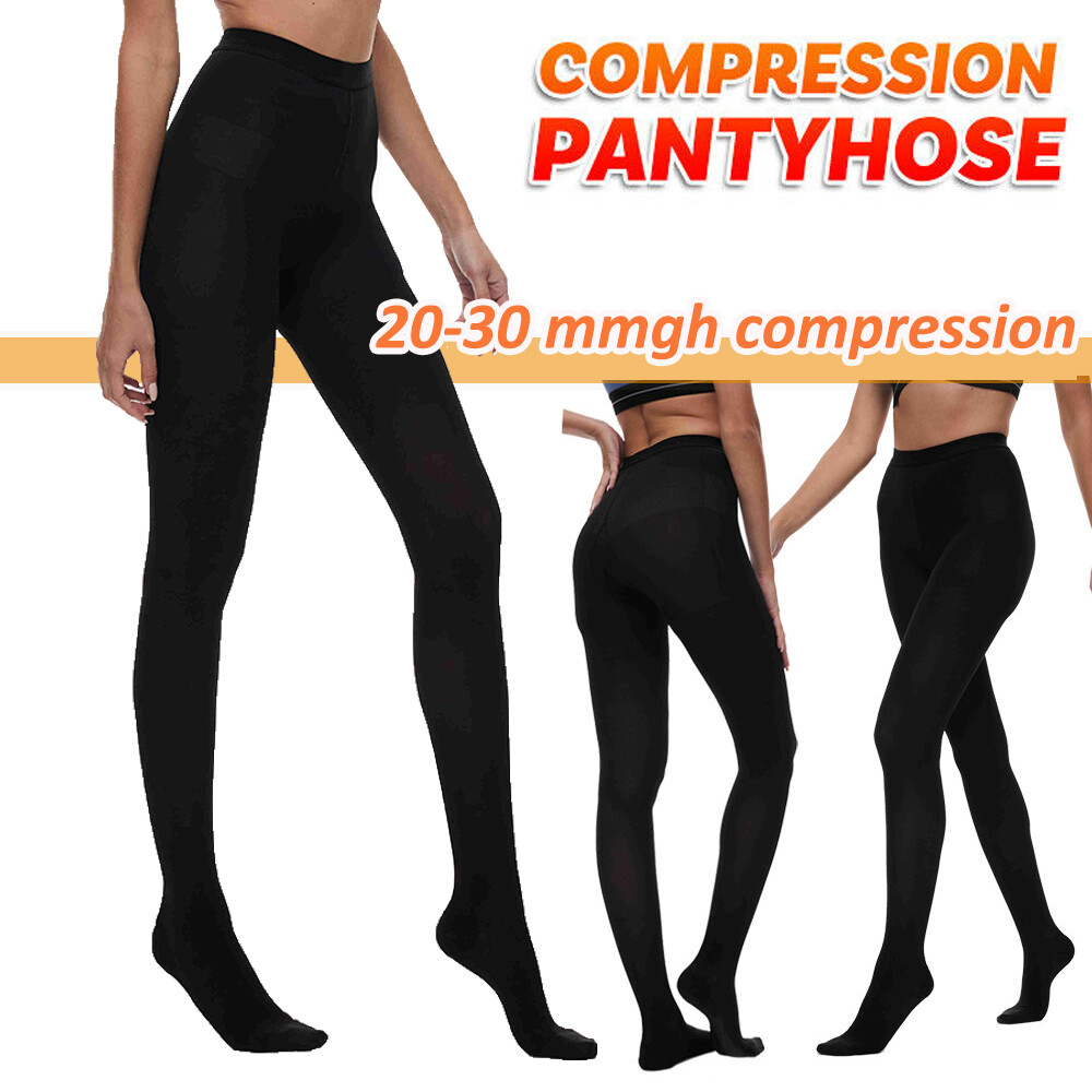 Compression Pantyhose Unisex Circulation Varicose Swelling Stockings 20-30 mmHg