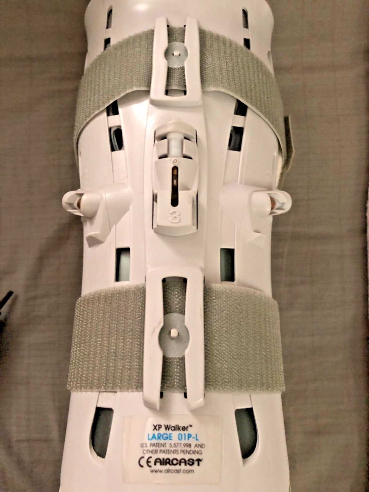 Aircast XP Walker Boot Large 01P-L Pneumatic Orthopedic Foot Brace with Pump