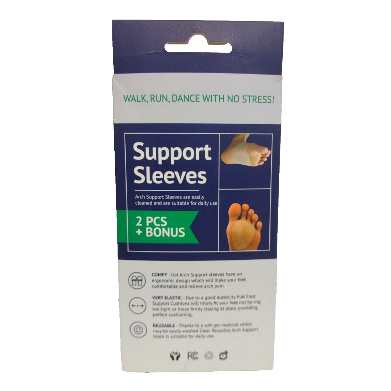 Brison Support Sleeves for Walking on Heels and more 2 sets – Open Box