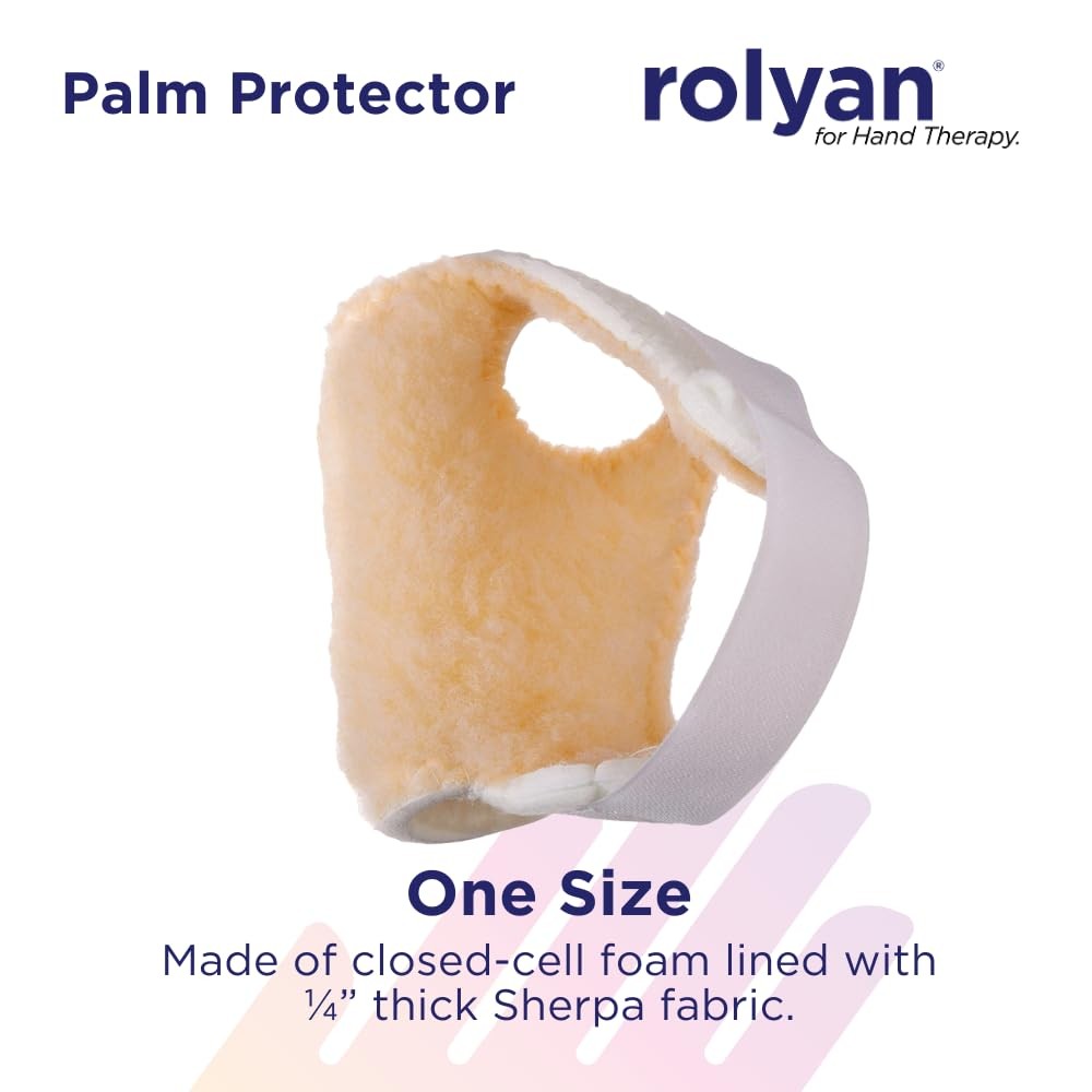 Rolyan Palm Protector for Right Hand, Right Handed Glove for Finger Contractu…
