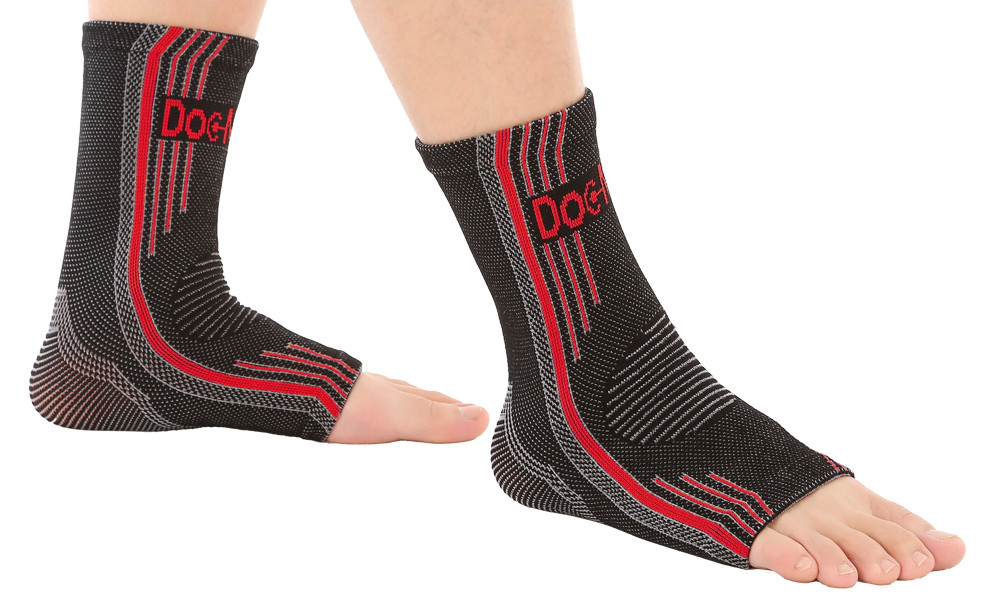 Doc Miller Ankle Sock Compression Brace Sleeve Plantar Fasciitis Tendonitis Spur