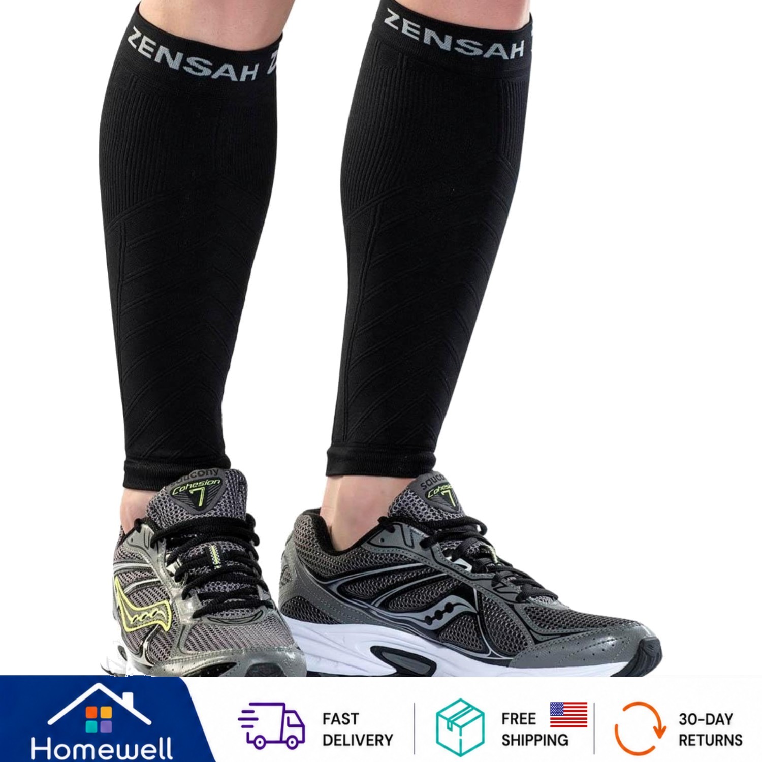 Luxury Compression Sleeve for Athletes – Targeted Shin Splint Relief & Recovery