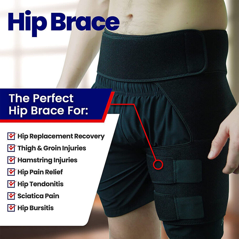 Hip Brace Compression Groin Support Wrap for Sciatica Pain Relief Thigh Recovery