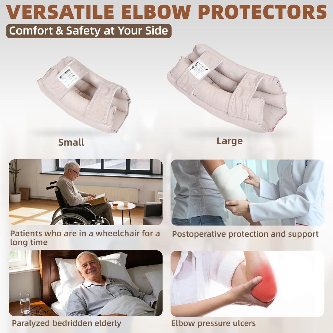 Elbow Pads for Bedridden Patients & Elderly Care – Soft Elbow Protectors to P…