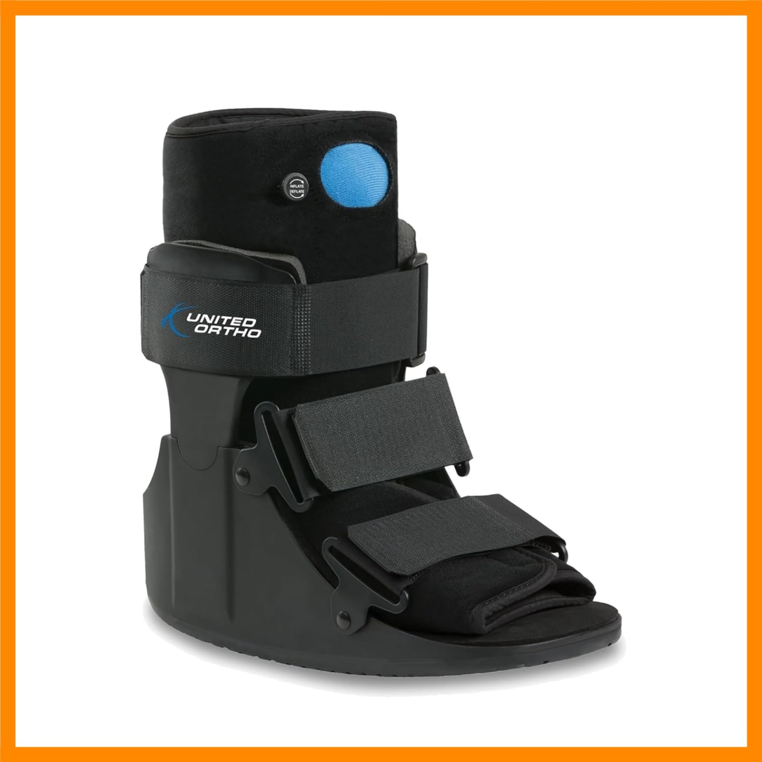 Short Air Cam Walker Fracture Boot, Large, Black