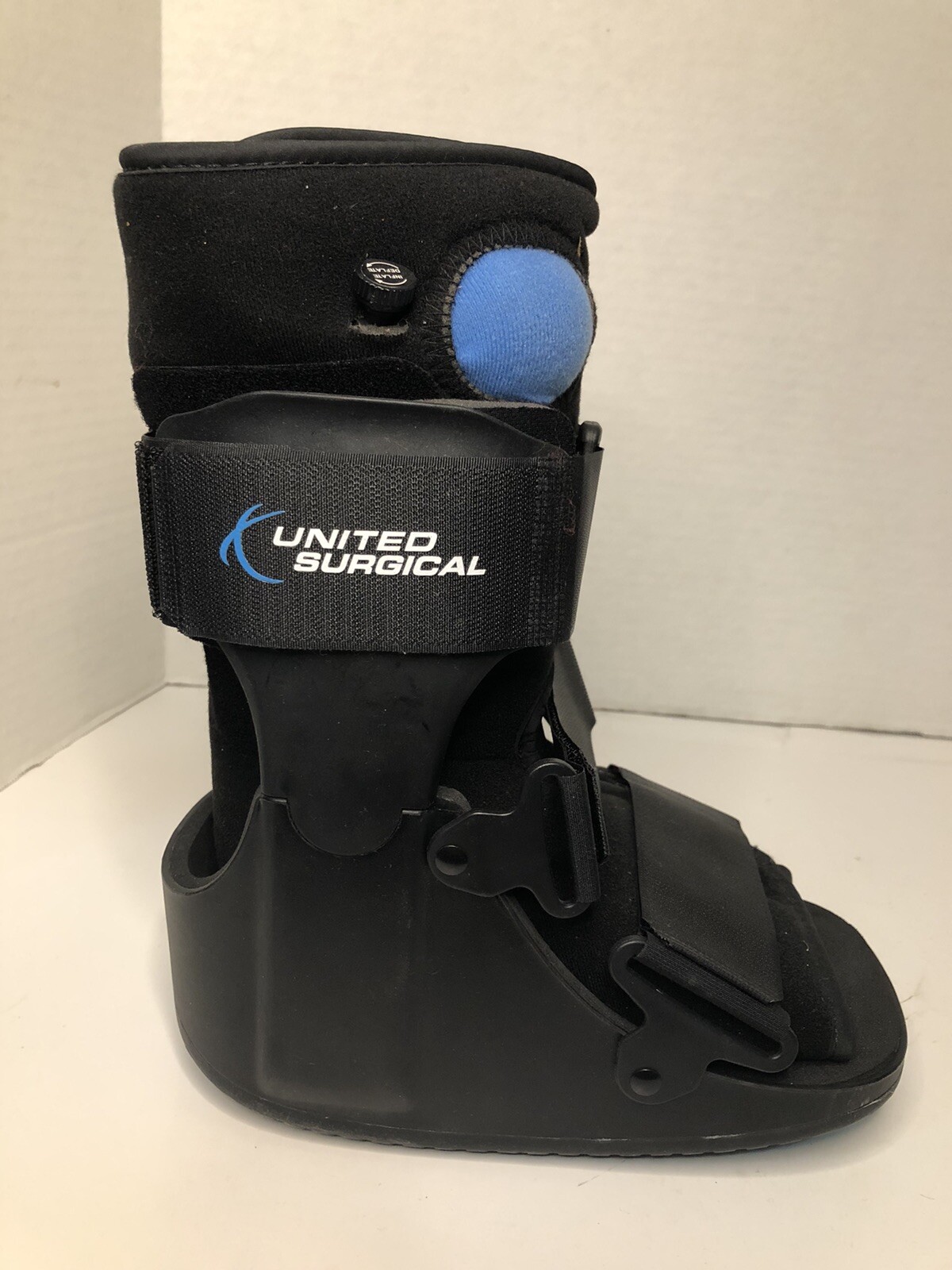 United Surgical Ortho Short Air Compression Boot, Black XS Extra Small Medical