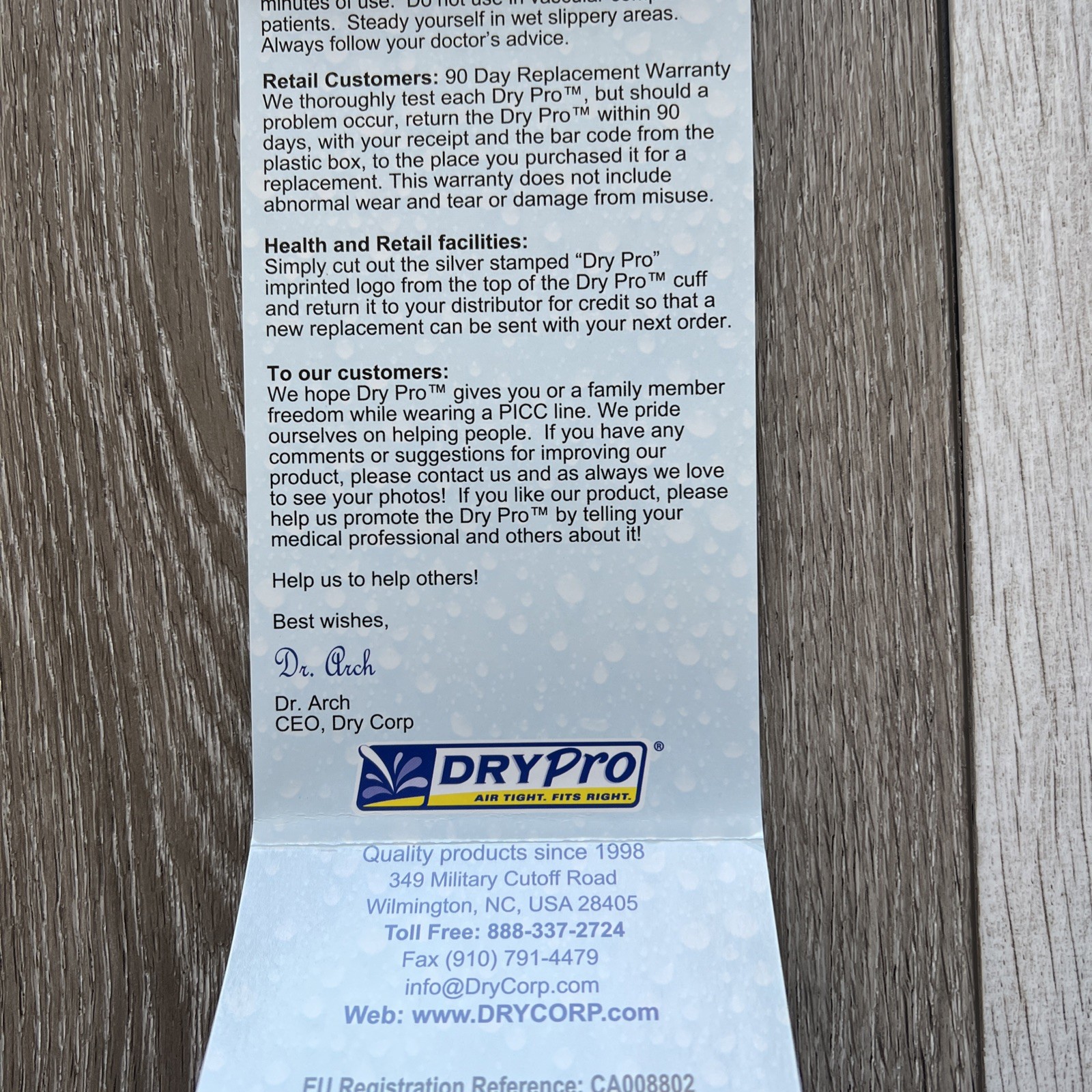 DryPro Waterproof PICC Line Protector for Upper Arm/Knee PC 19 Swim Shower XL