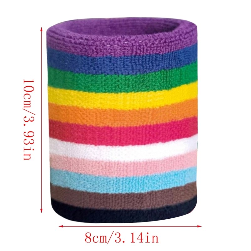 Moisture Control Exercise Wristbands Stylish Color Gym Running Equipment