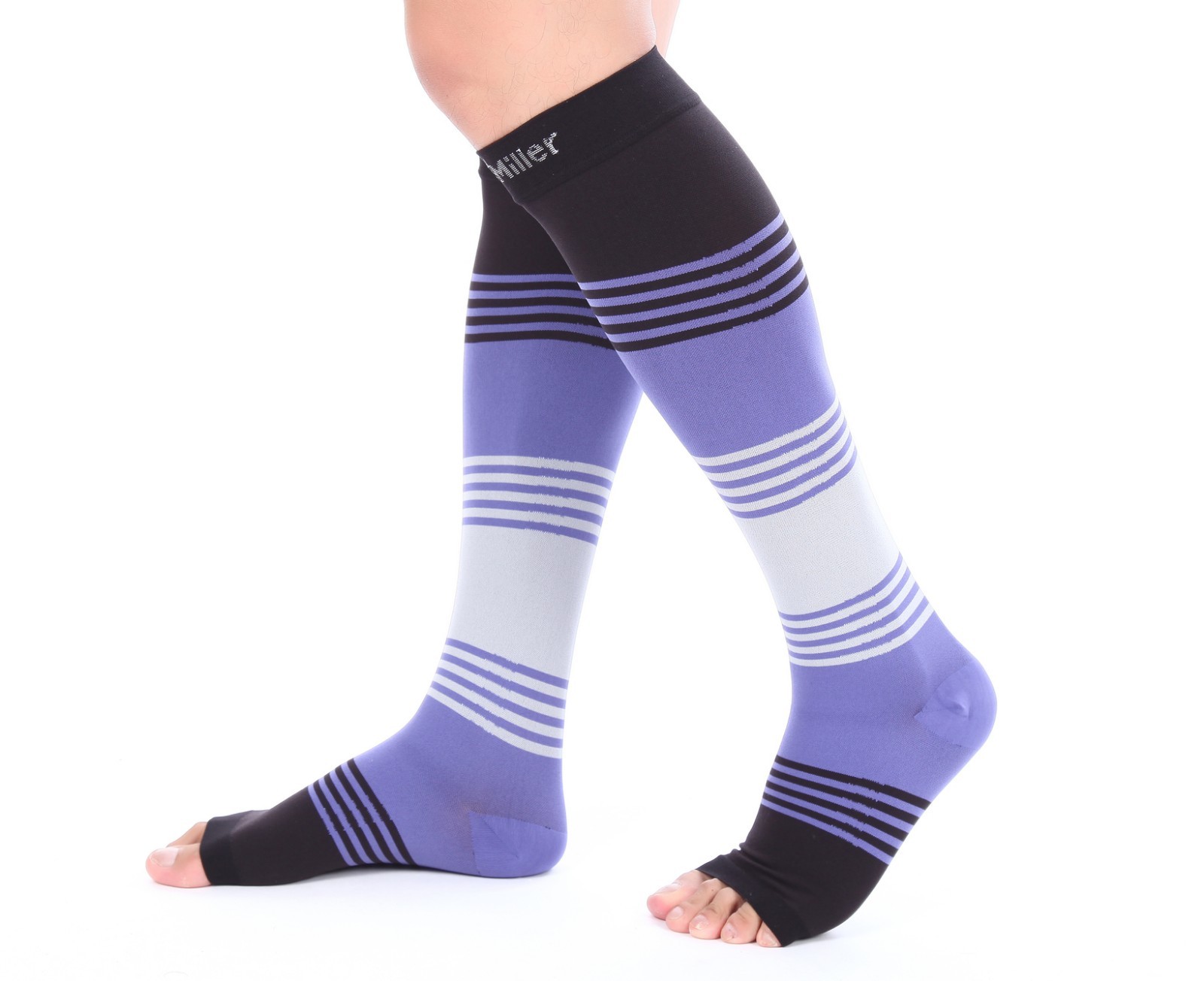 Doc Miller Open Toe Socks Compression Stockings 20-30MMHG Relieve Varicose Pain