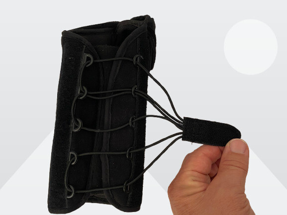 Adult Black Universal Left Hand Wrist Thumb Quick-Fit Support Splint Brace