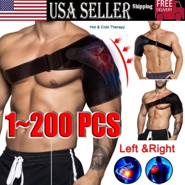 Shoulder Brace Support Compression Sleeve Torn Rotator Cuff Relief Joint AC Pain