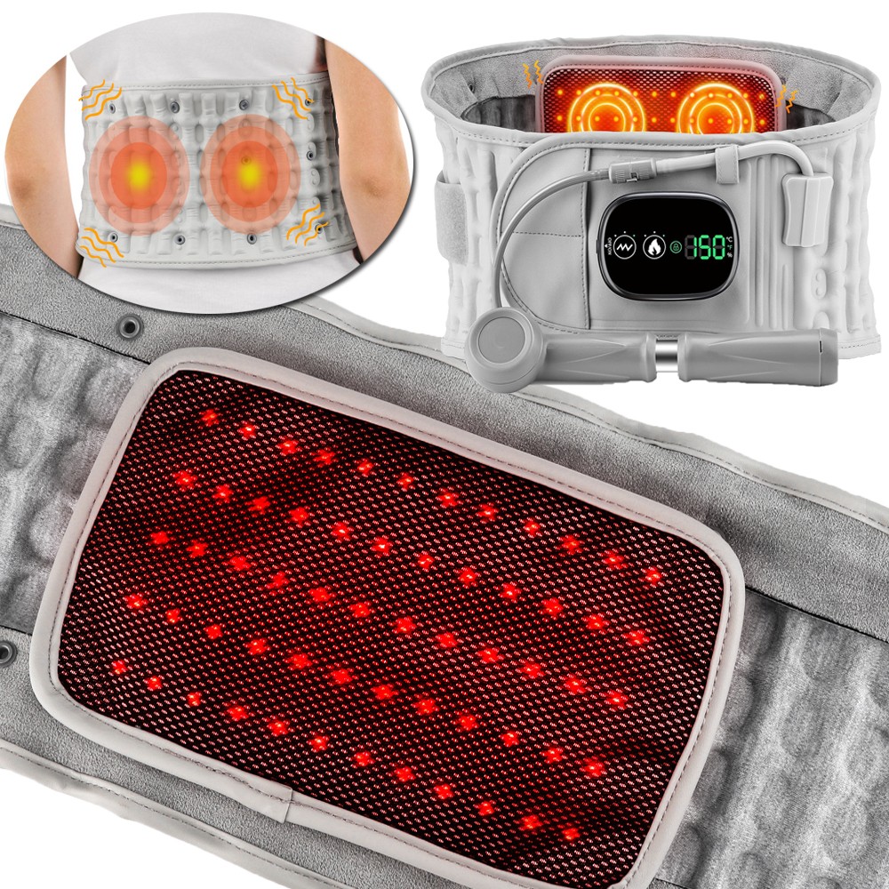 Heating Decompression Belt Inflatable Lumbar Support for Lower Back Pain Relief