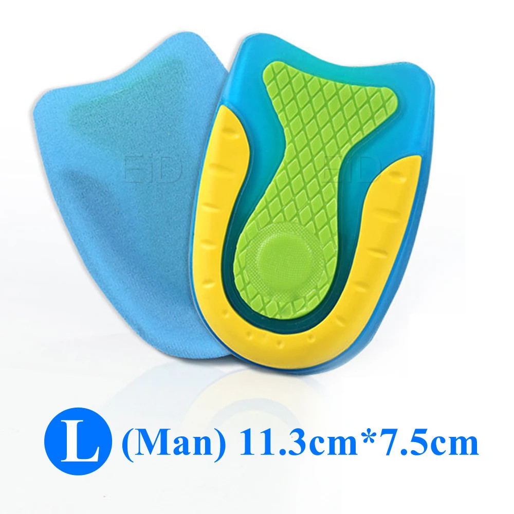 Gel insole silicone For Women man heel Cushion insoles soles relieve foot pa