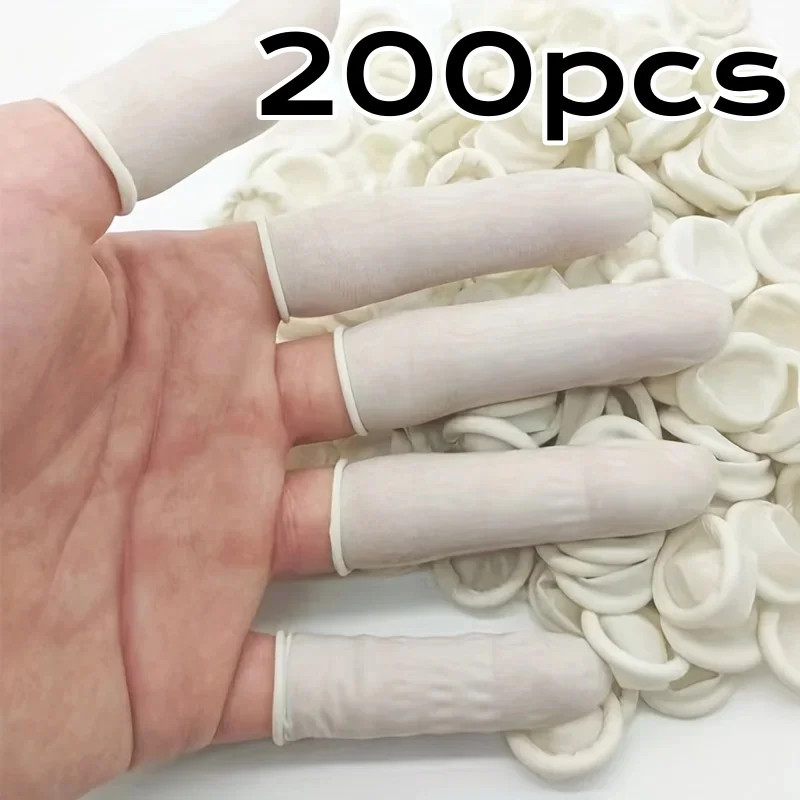 20/200pc Rubber Finger Protector Covers Wear-Resistant Highly Elastic Anti-Slip