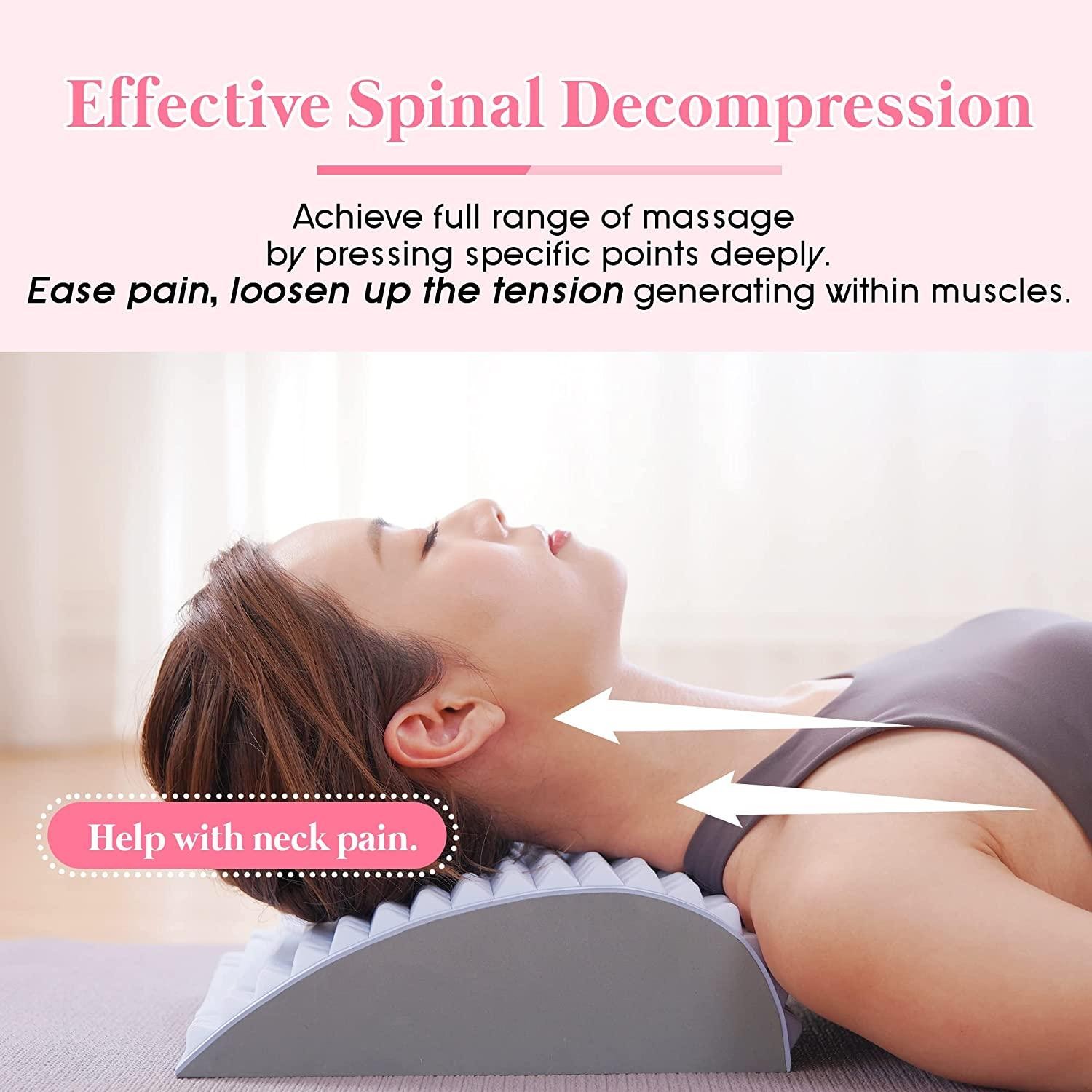 Back Stretcher Pillow Lower Back Pain Relief Lumbar Support Posture Corrector